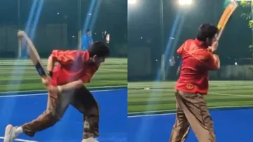 Ibrahim Ali Khan showed his talent on field fans said Brother quit acting and become cricketer on cr