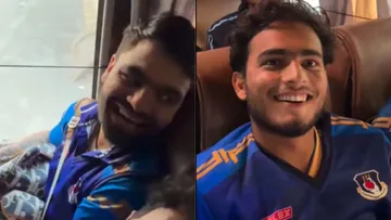 प्रशांत वीर के 14 करोड़ी बनने पर झूम उठे रिंकू सिंह, बस में जमकर मना जश्न, देखें VIDEO