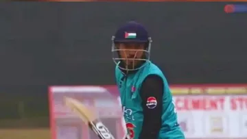 Jammu Kashmir Cricketer wore Helmet With Palestinian Flag