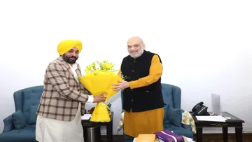 CM Mann meets amit Shah