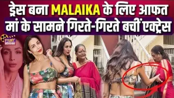 Malaika Arora glamorous look turn danger for her actress narrowly avoided falling