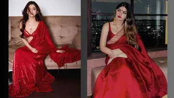 Red Saree For Valentine's Day