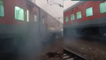 Indian railway express fire