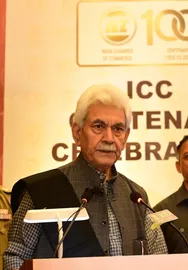 श्रीनगर में भारतीय उद्योग एवं वाणिज्य मंडल के सदस्यों से मिले उपराज्यपाल मनोज सिन्हा