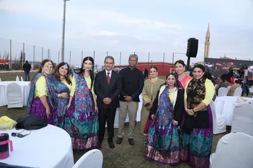 MoS Kirti Vardhan Singh interacts with Indian diaspora at Bharat Milan in Egypt