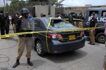 (300620) PAKISTAN-KARACHI-STOCK EXCHANGE BUILDING-ATTACK