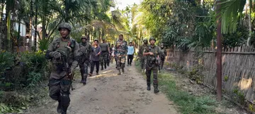 Assam Rifles Carry out Area Domination in Manupur's Jiribram