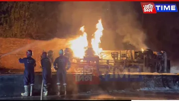 Blazing Tanker Turns Jorabat Into Fire Zone, Traffic Chokes on NH-27