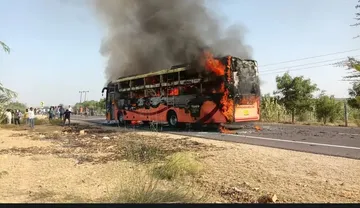 Rajasthan bus fire
