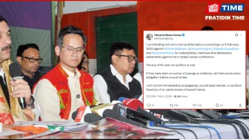 Assam Chief Minister Himanta Biswa Sarma said he will initiate defamation case against Congress leaders over their press conference