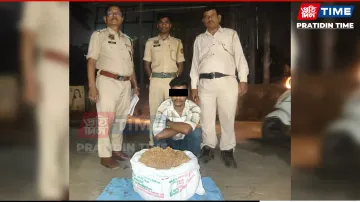 A peddler was arrested by Gorchuk police in Guwahati and cannabis was seized from his possession