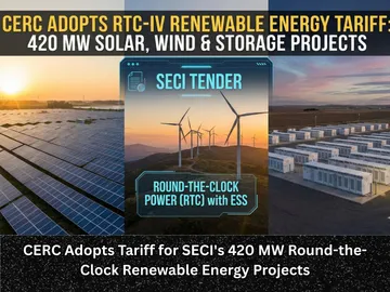 CERC Adopts Tariff for SECI's 420 MW Round-the-Clock Renewable Energy Projects