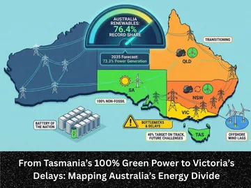 From Tasmania’s 100% Green Power to Victoria’s Delays Mapping Australia’s Energy Divide