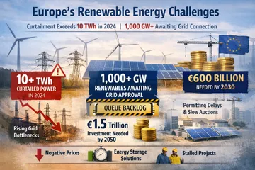 energy curtailment in europe