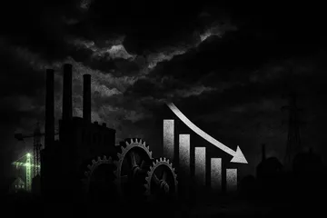 20250630_2104_Industrial Slowdown Illustration_simple_compose_01jz0qj7hdecqbmjtckxgbrnf4