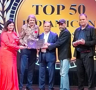 Sr Journalist Chaitanya Padukone honoured on stage