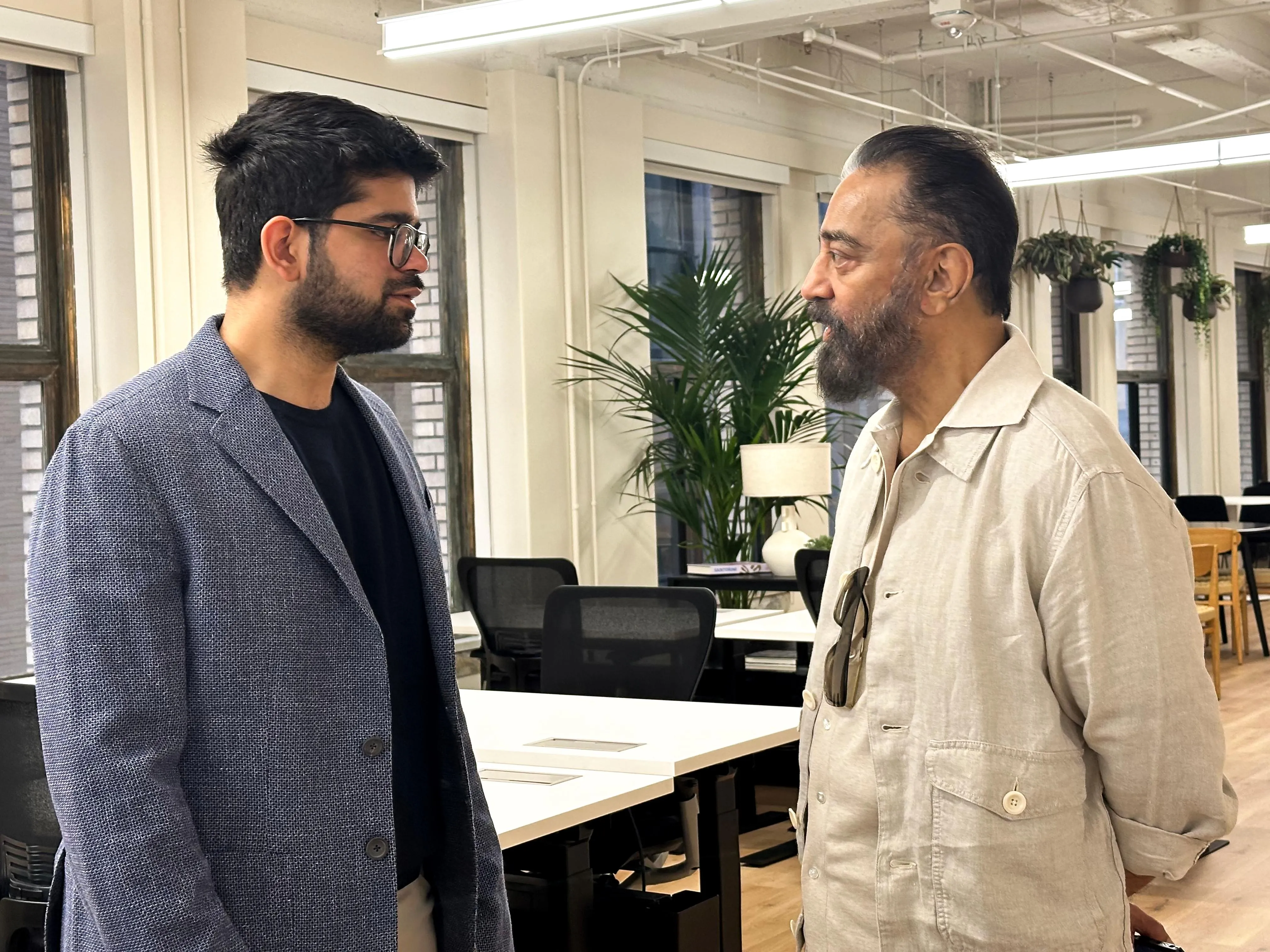 Kamal Haasan and CEO Arvind Srinivas