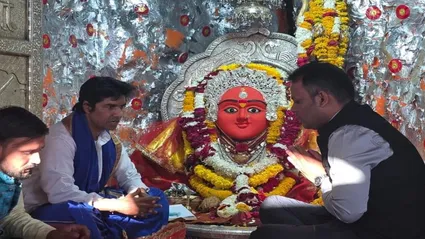 IAS Rituraj Singh at Mata Tekri in Dewas
