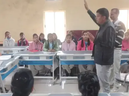 IAS Raushan Kumar Singh at a government school