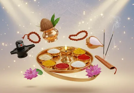 आवश्यक पूजा सामग्री - अनुष्ठान सामग्री के लिए एक निश्चित मार्गदर्शिका -  भारत का सबसे बड़ा दशकर्म भंडार | Poojn.in