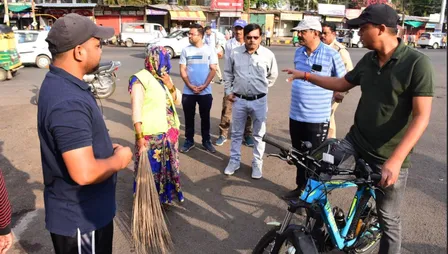 IAS Raushan Kumar Singh discussing cleanliness