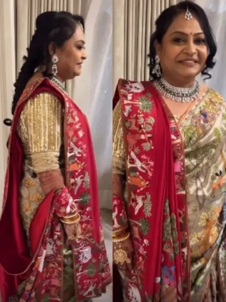 dolly jain saree draping style