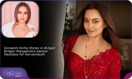 Sonakshi Sinha Dazzles in Bvlgari Mangalsutra for Karva Chauth