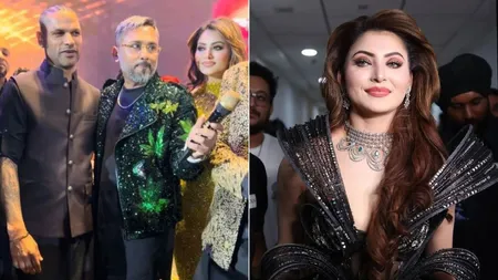 Urvashi Rautela Blushes as Honey Singh Calls Her 'Soni Kudi' at Party
