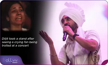 Diljit took a stand after seeing a crying fan being trolled at a concert