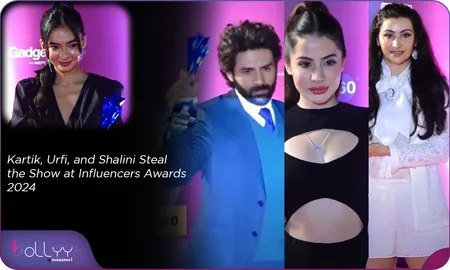Kartik, Urfi, and Shalini Steal the Show at Influencers Awards 2024