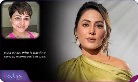 Hina Khan, who is battling cancer, expressed her pain