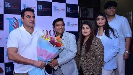 Arbaaz Khan Attends Dr. Vinod Sonawane's Bloom Aesthetic Clinic Launch