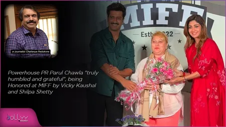 Powerhouse PR Parul Chawla "truly humbled and grateful",  being Honored at MIFF by Vicky Kaushal and Shilpa Shetty by Chaitanya Padukone
