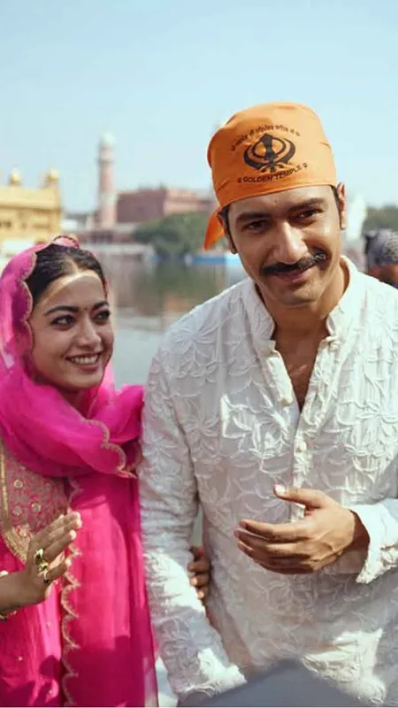 Chhaava Promotion: Vicky and Rashmika Offer Prayers at Golden Temple Before Chhaava Release