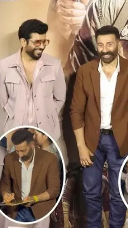 Jaat Movie Promotion: Sunny Deol, Randeep Hooda & Vineet Kumar Singh Shine at Delhi Event