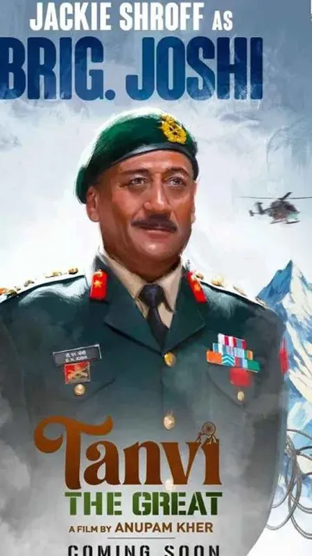 "Don't make this film without me," Jackie Shroff told buddy-'director' Anupam Kher who then cast him as 'joshila' Brig. Joshi in Tanvi The Great! by Chaitanya Padukone