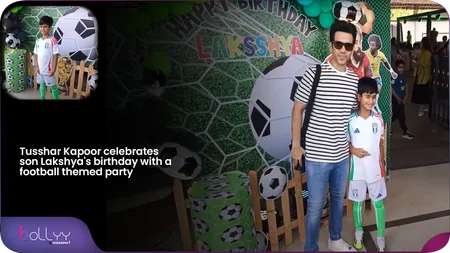 Short: Tusshar Kapoor Throws Football-Themed Party for Son Lakshya's Birthday