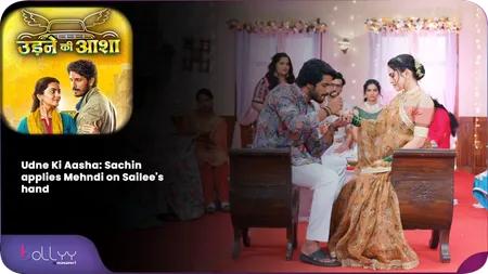 Short: Udne Ki Aasha: Sachin applies Mehndi on Sailee's hand