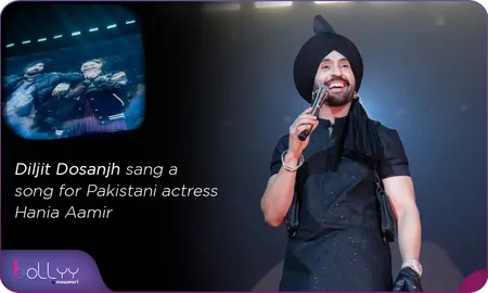 Diljit Dosanjh sang a song for Pakistani actress Hania Aamir