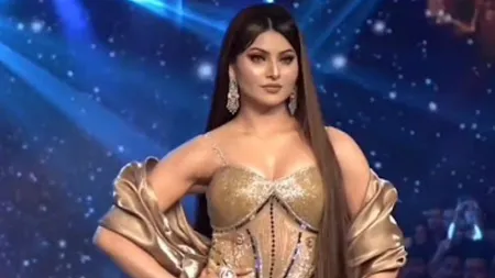 Short: Urvashi Rautela walks the ramp as the showstopper at Delhi Times Fashion Week, all details inside