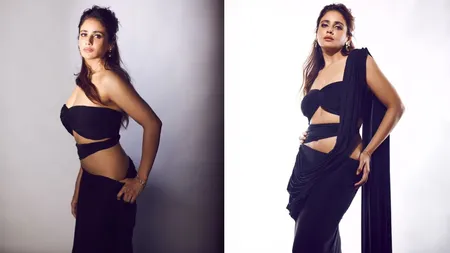 Parul Yadav Rocks Chic Blue Ethnic Outfit, Flaunts Sensuous Toned Body