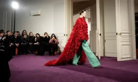 Paris Fashion Week: Jennifer Lopez shimmies, Elie Saab shimmers, and Valentino's Piccioli rediscovers his mojo