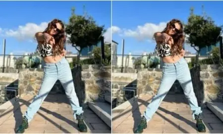 Rubina Dilaik slays summer fashion goals in cropped top, denims