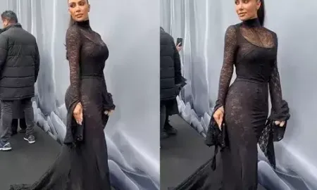 Kim Kardashian’s look for Balenciaga Paris Fashion Week receives backlash