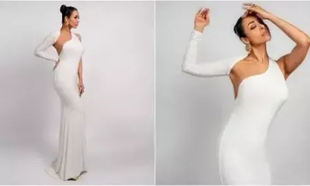 Malaika Arora stuns in ethereal white gown