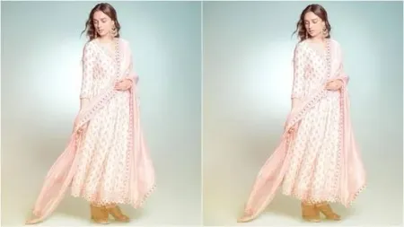 Aditi Rao Hydari dazzles as the epitome of style and elegance in ethereal angrakha anarkali ensemble