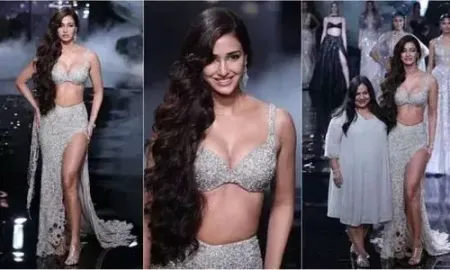Disha Patani walks the ramp for fashion designer Dolly J at India Couture Week 2023