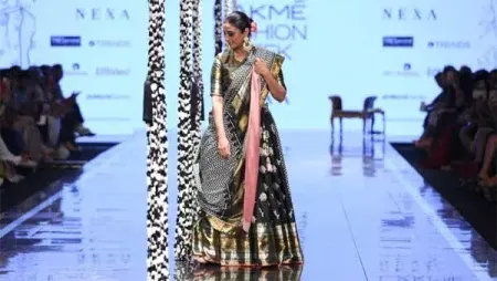 Tabu turns heads on the ramp at designer Gaurang Shah's fashion show