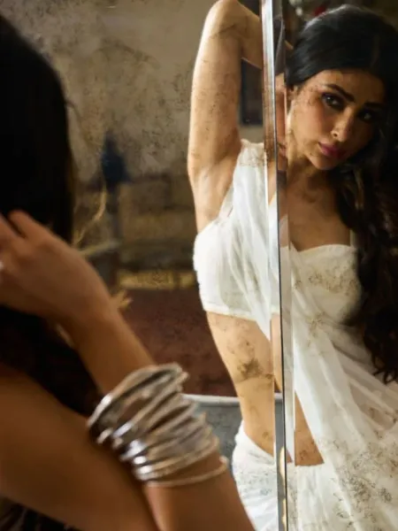 Mouni Roy Sizzles in White Saree