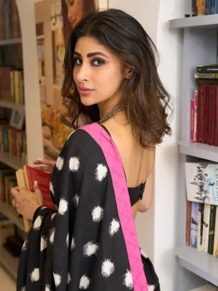 Mouni Roy Tops the Style Game in Black Saree